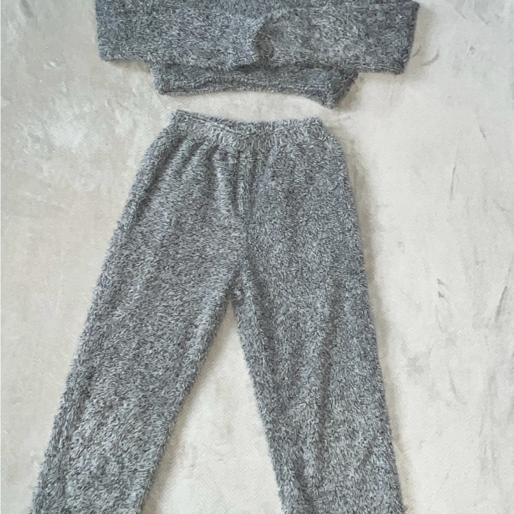 SHEIN Gray Fuzzy Lounge Wear
